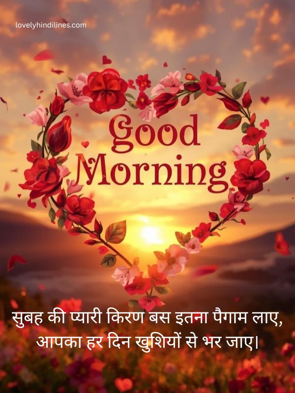 सुबह की हर किरण तुम्हारे चेहरे पर मुस्कान लाए, हर नया दिन तुम्हारी ज़िंदगी में खुशियाँ लाए।