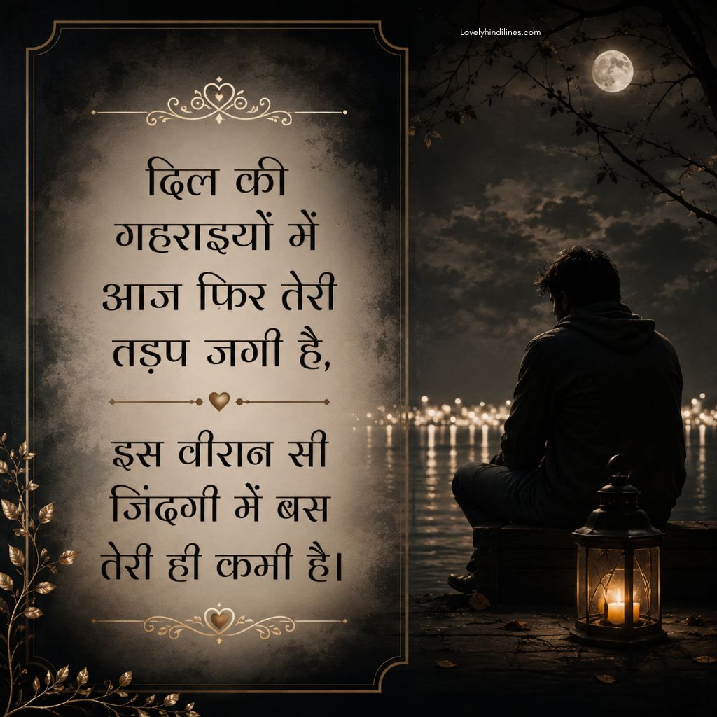 Sad Yaad Shayari​ In Hindi​ Text