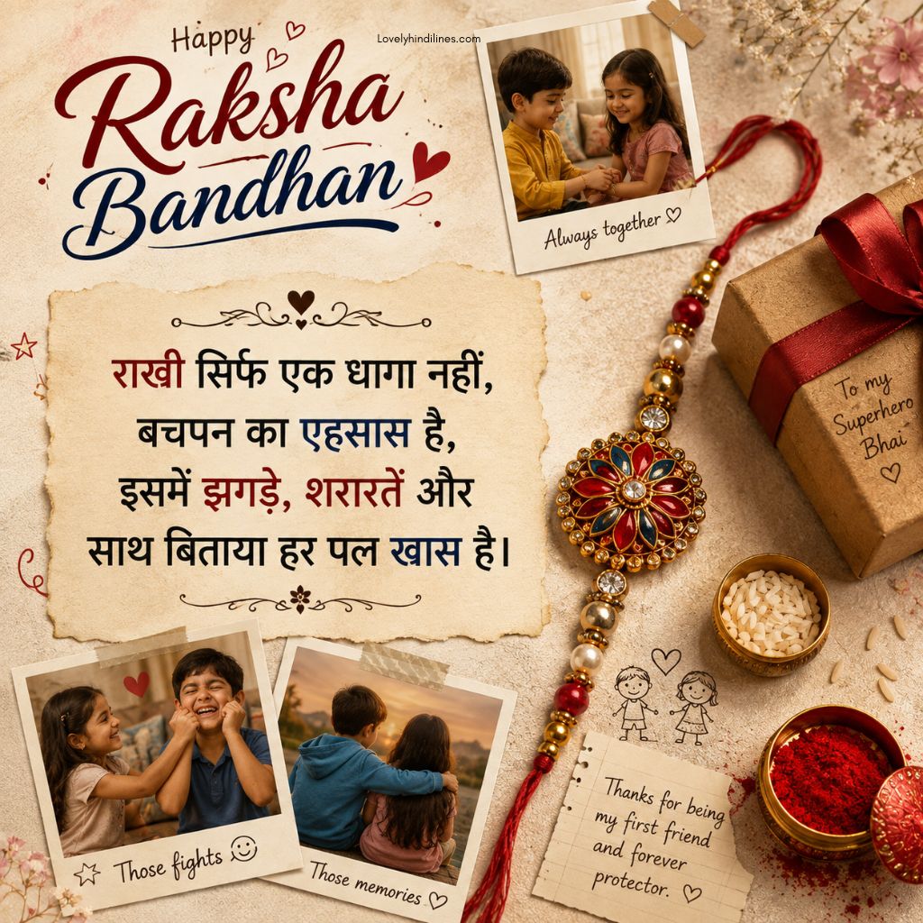 You are currently viewing Happy Raksha Bandhan Shayari In hindi 2026 | Best Rakhi Wishes